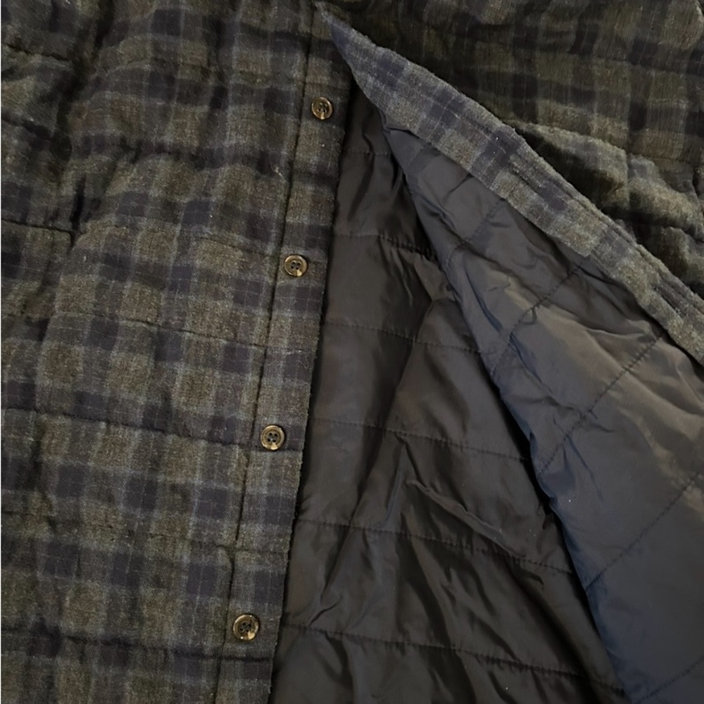 Thomas Dean insulated button up shirt jacket